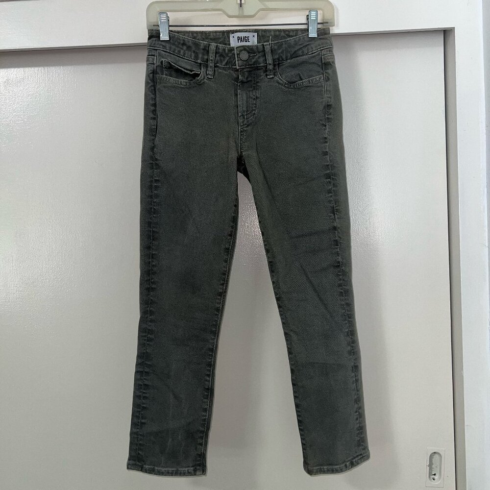Paige Olive Grey Jeans - Picture 2 of 6